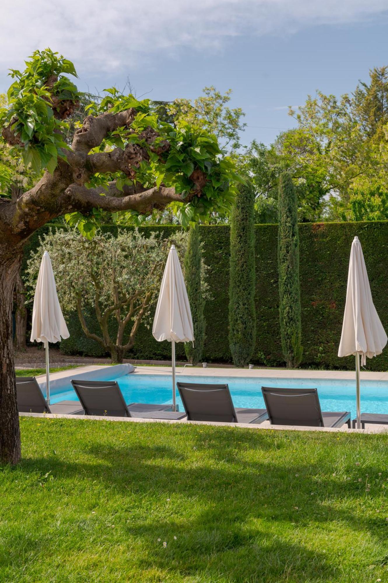 Villa Carini With 3000 Mq Garden & Heated Pool 卡斯特努沃德加尔达 外观 照片